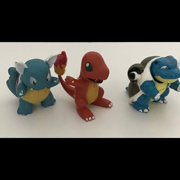 Pokemon Toys Figures Vintage Toy Figurines Mini Charmander Wartortle Bladtoise - Picture 7 of 15